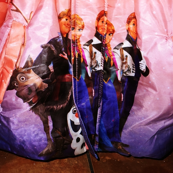 Frozen Winter Jacket warm Lined down . frozen Images on Front & Back sz 6 - Picture 8 of 9